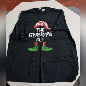 Fruit of the Loom Black Grandpa Elf T-Shirt (A-25)